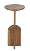The Fox & Roe Anca Round Martini Table in Light Strip Pine Finish