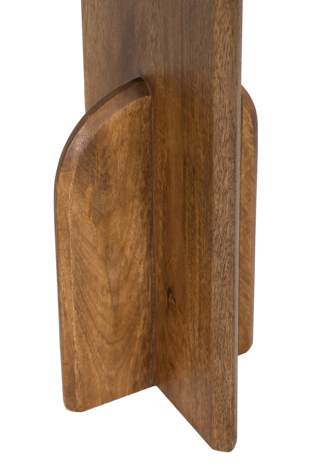 The Fox & Roe Anca Round Martini Table in Light Strip Pine Finish