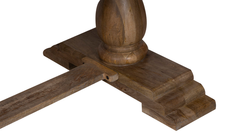 The Artesia 6' Dining Table with Trestle Pedestal Base in Vintage Finish