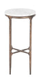 The Fox & Roe Aviva Round Martini Table with Iron Base and Marble Top