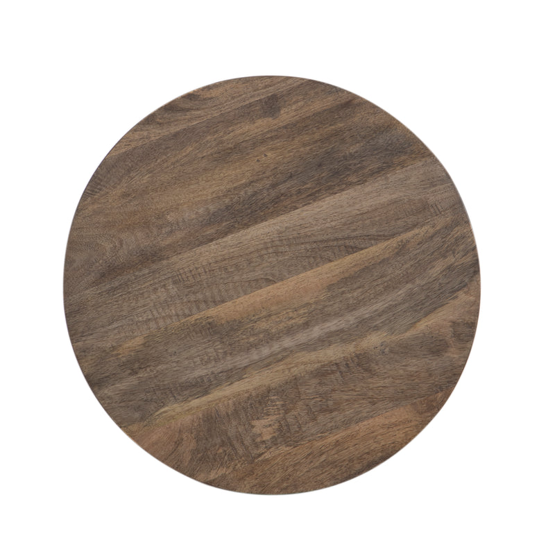 The Baja Side Table in Mango with Vintage Finish