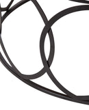 The Fox & Roe Circle Coffee Table in Salvage Black Finish