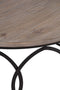 The Fox & Roe Circle Coffee Table in Salvage Black Finish