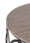 The Fox & Roe Circle Coffee Table in Salvage Black Finish