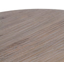The Fox & Roe Circle Coffee Table in Salvage Black Finish