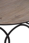 The Fox & Roe Circle Coffee Table in Salvage Black Finish