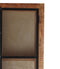 The Cleveland Wood & Iron Glass 2 Door Vitrine Display Cabinet in Natural Finish & Black Iron