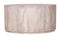 The Drum Coffee Table in Limewash Finish 38" Diameter