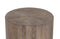 The Fox & Roe Drum End Table in Salvage Grey Finish