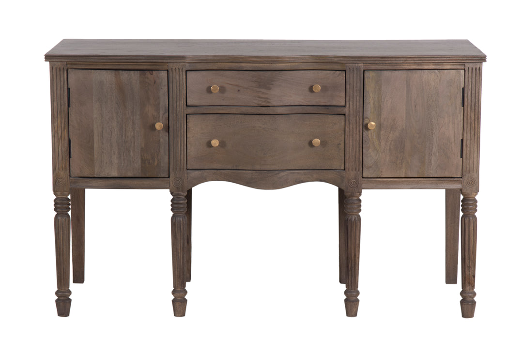 Brown Ella Buffet seen from the front on a white background