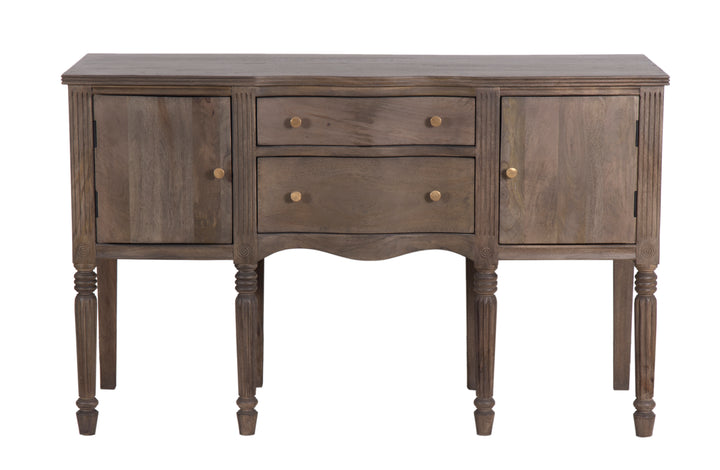 Brown Ella Buffet seen from the front on a white background