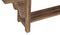 The FC Narrow Bench in Wire Brush Antique Finish with Milano 0001 Fabric