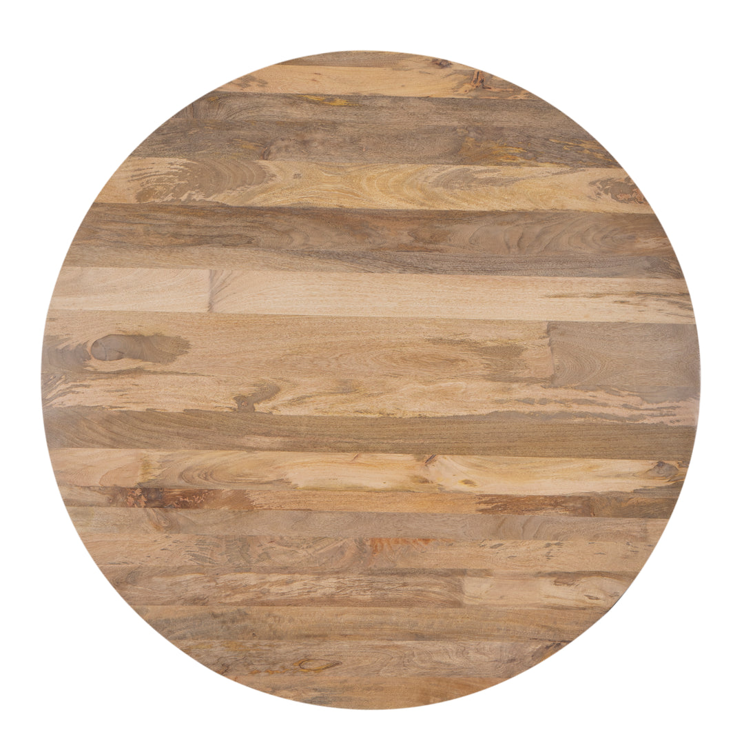 The Oslo Pedestal Round Dining Table in Organic Matte Finish