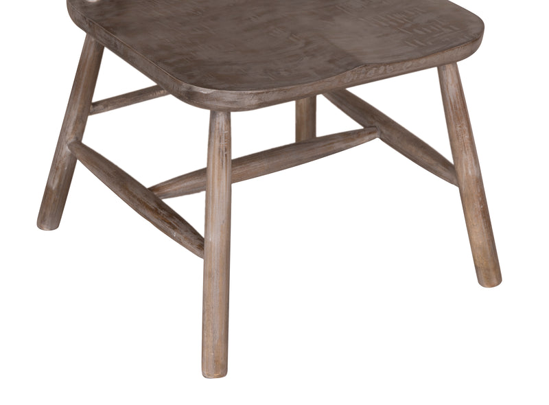 The Windsor Dining Side Chair in Distressed Salvage Grey Finish