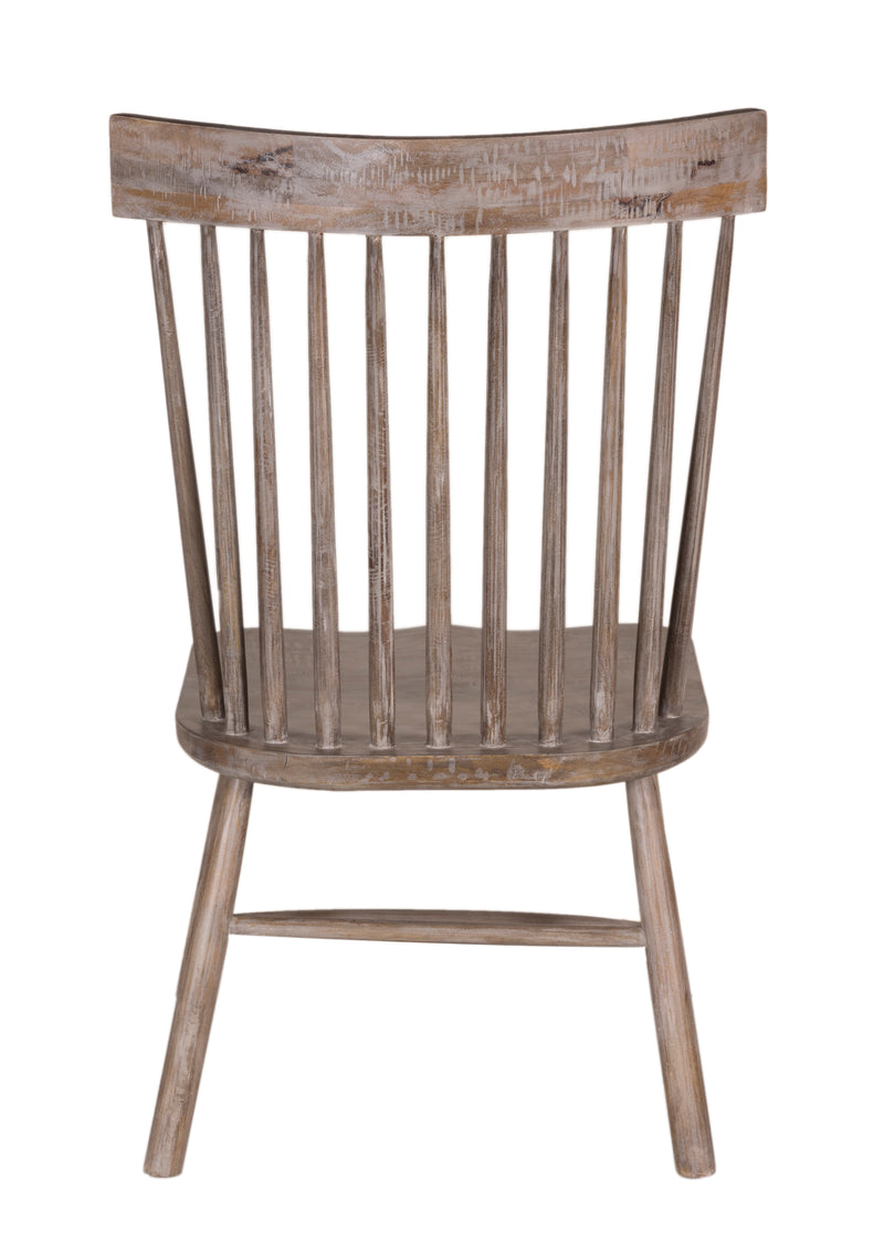 The Windsor Dining Side Chair in Distressed Salvage Grey Finish