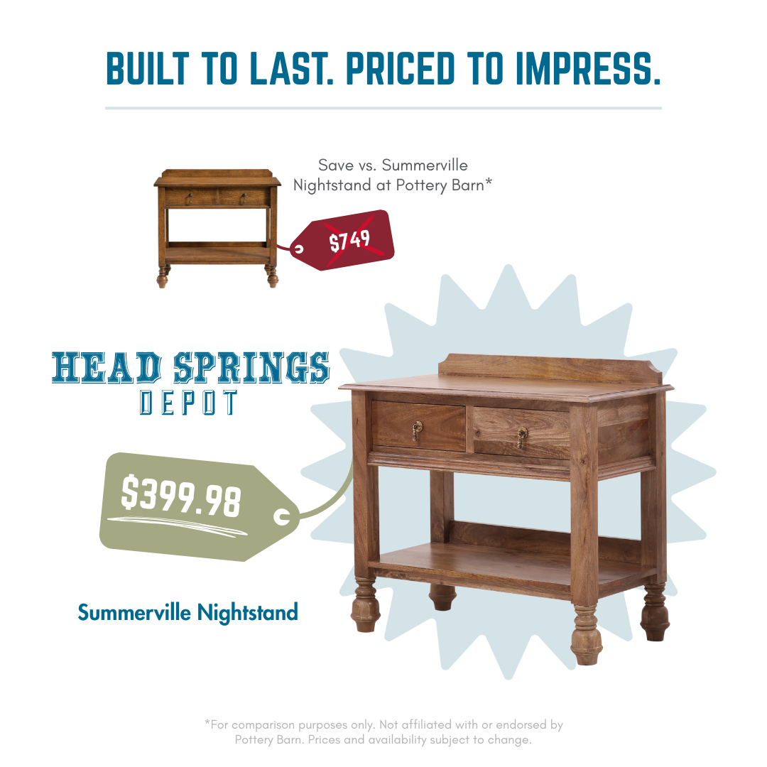 Comparison: Summerville Nightstand vs Pottery Barn