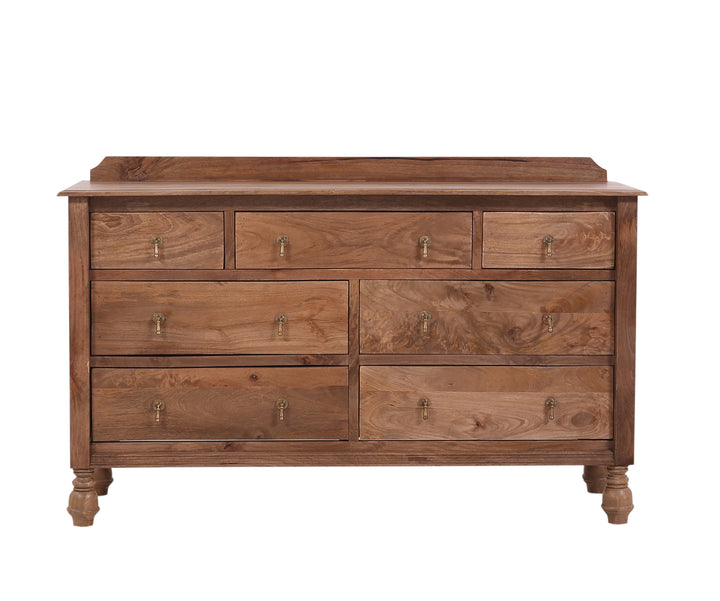 The Summerville 7-Drawer Dresser in Washed Walnut Finish