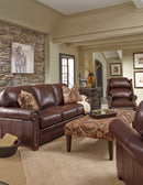 The Bentley Custom Leather Sofa, Chair, and Sectional Collection | King Hickory Furniture