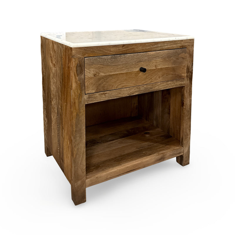 The Fox & Roe Corwin One-Drawer Nightstand (Two Top Options)