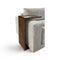 The Oslo Modular C Table in Tahoe Brown Finish