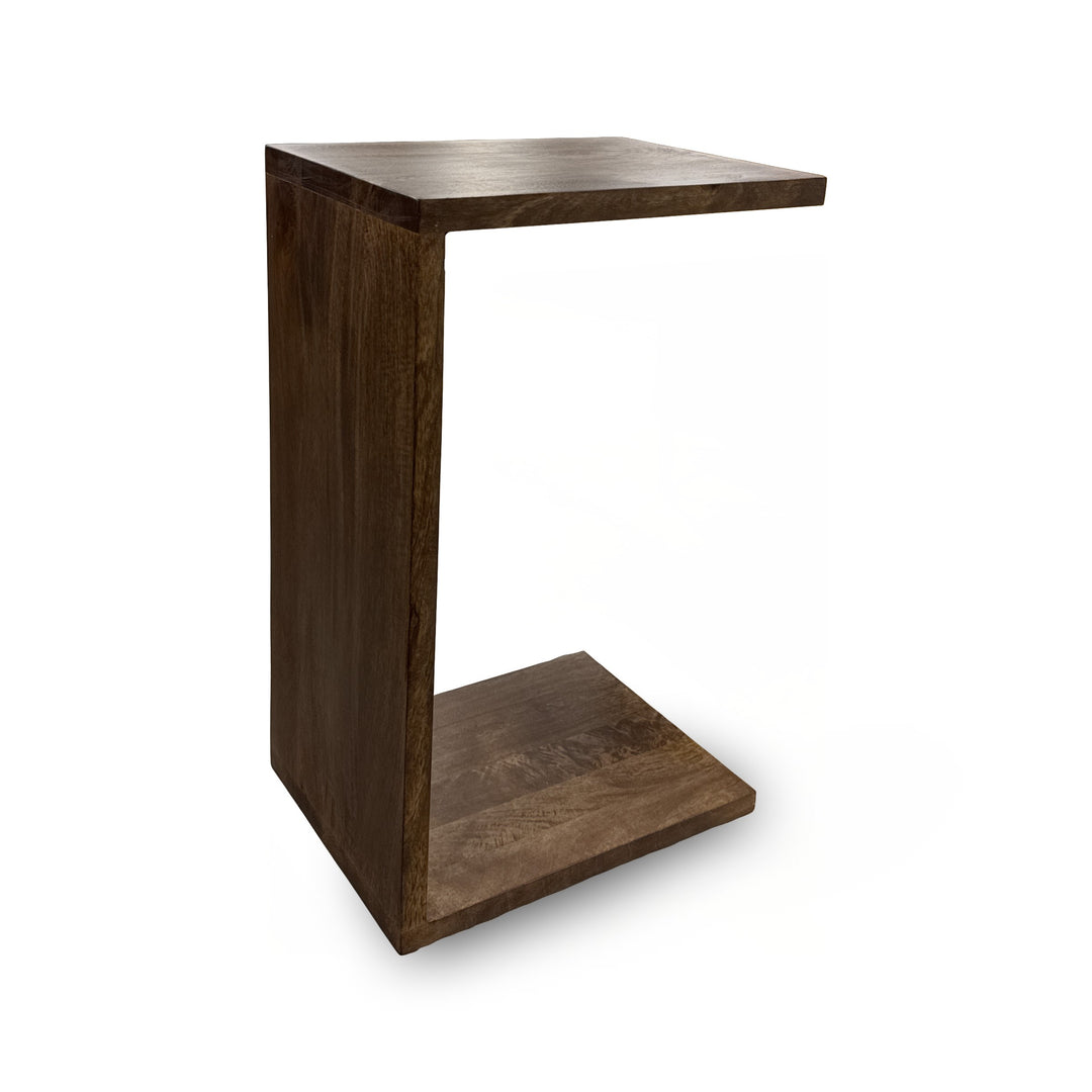 The Oslo Modular C Table in Tahoe Brown Finish