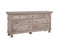 The St. James Bedroom Collection 7-Drawer Dresser in Antiqued Grey Finish