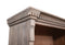 The St. James Panel Double Shelving in Antiqued Grey Finish