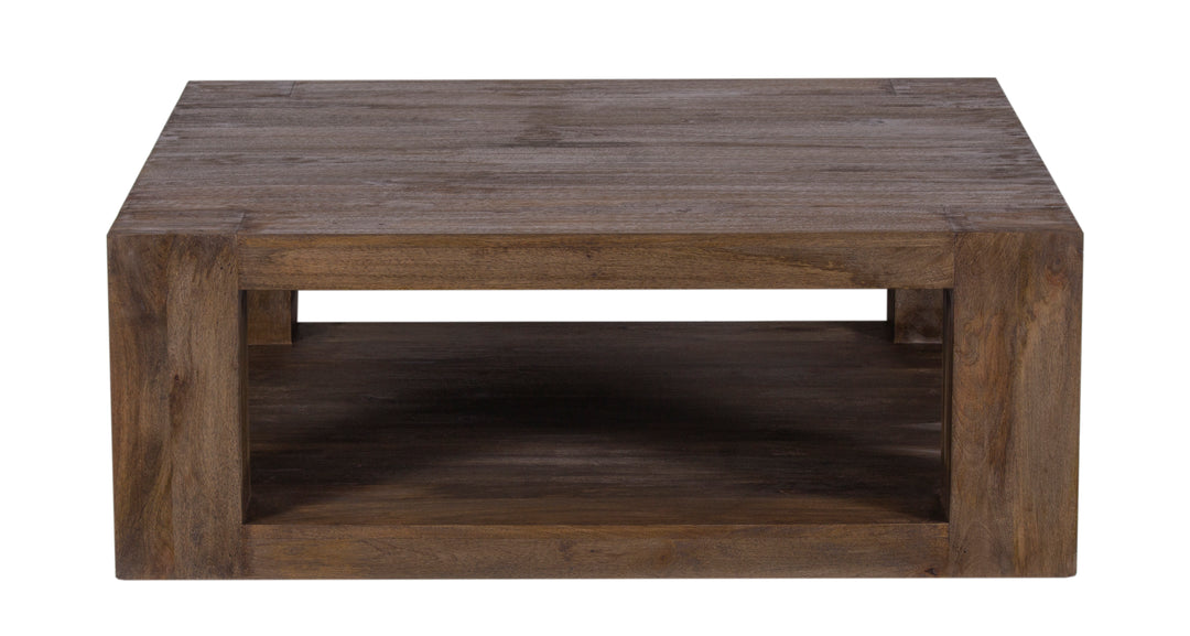 The Fox & Roe Palisades Square Coffee Table in Wire Brush Antique Finish