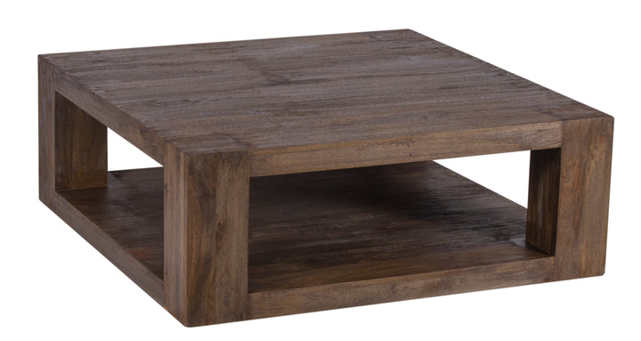 The Fox & Roe Palisades Square Coffee Table in Wire Brush Antique Finish