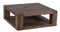 The Fox & Roe Palisades Square Coffee Table in Wire Brush Antique Finish