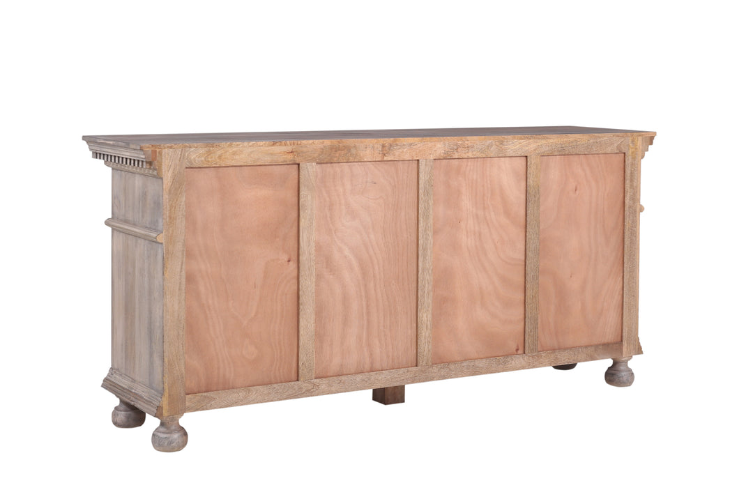 The St. James Bedroom Collection 7-Drawer Dresser in Antiqued Grey Finish
