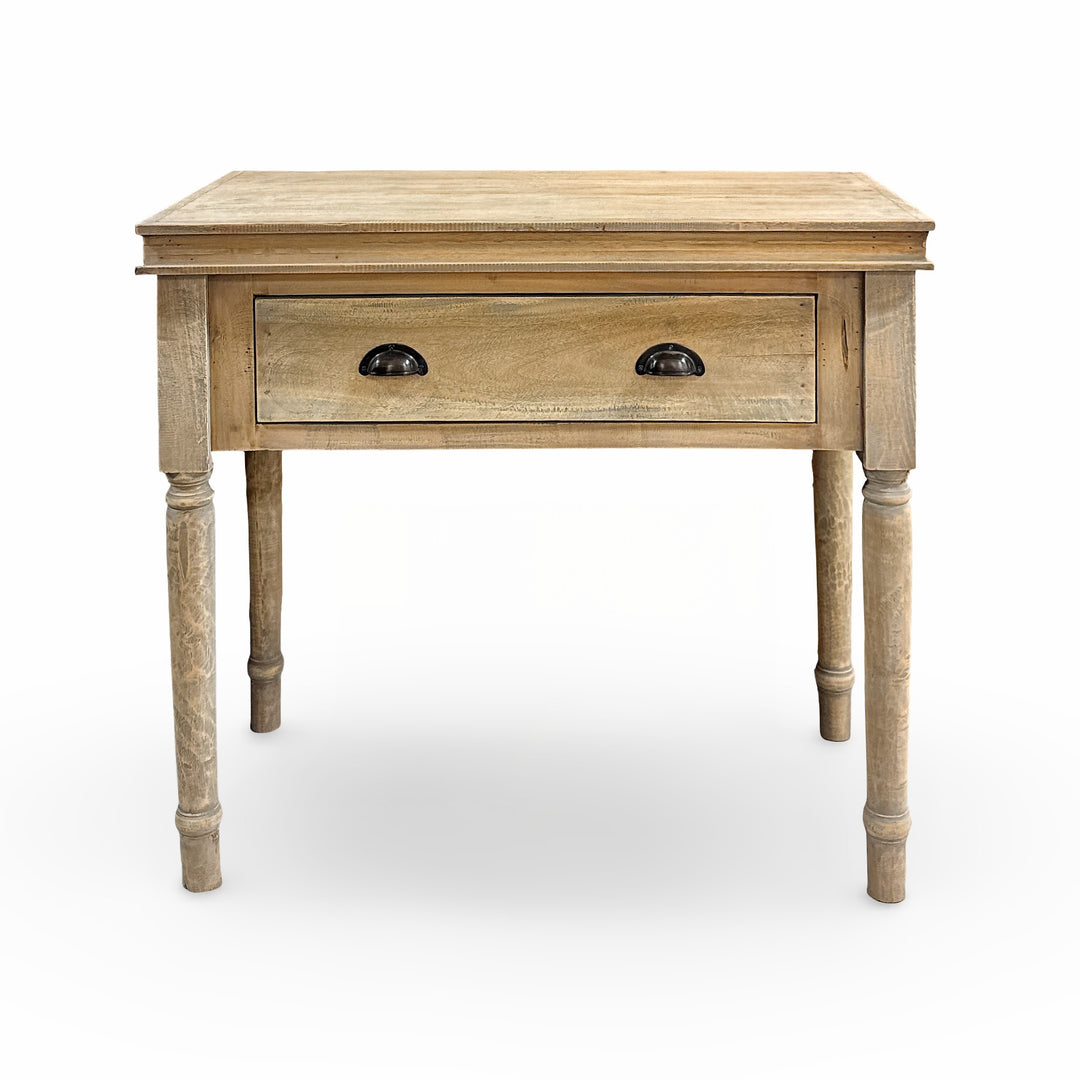The Harold 1-Drawer Hall Stand in Driftwood Finish