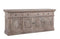 The St. James Media Console in Antiqued Grey Finish