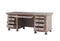 The St. James 76" Desk in Antiqued Grey Finish