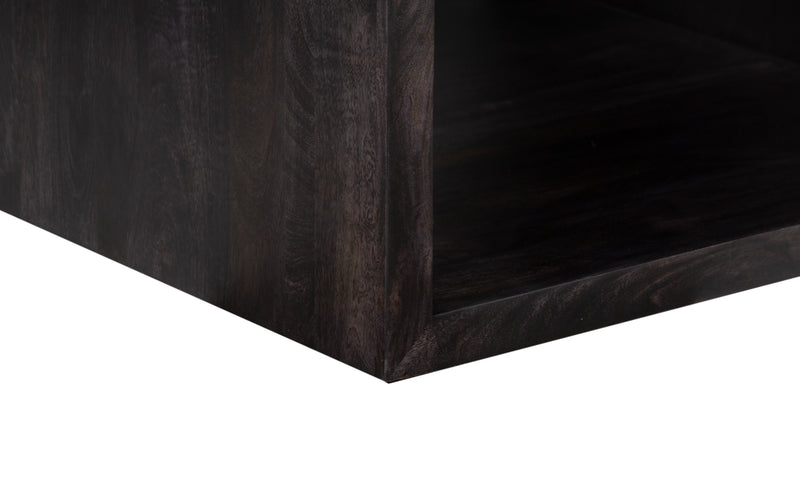 The Fox & Roe Folsom Large Square Coffee Table in Charcoal Finish