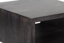 The Fox & Roe Folsom Large Square Coffee Table in Charcoal Finish