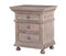 The St. James Bedroom Collection Closed Nightstand in Antiqued Grey Finish