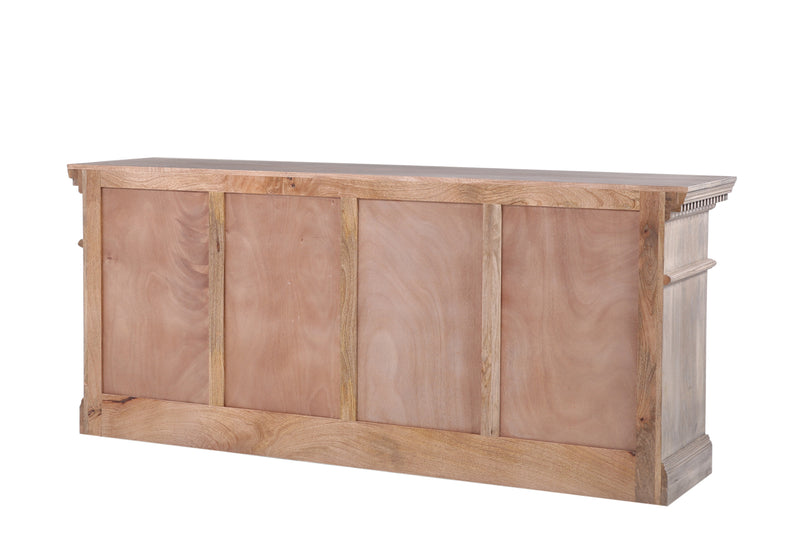 The St. James Media Console in Antiqued Grey Finish
