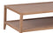 The Fox & Roe French Contemporary Rectangular Coffee Table in Red Oak with Oak Veneer Top and Grey Wash Oak Finish