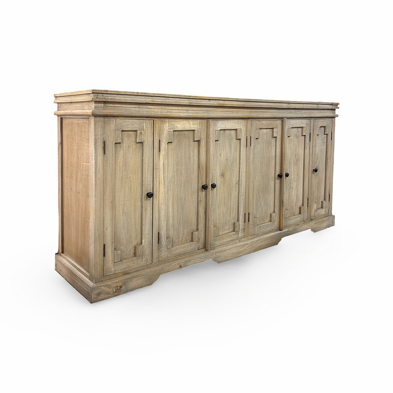 The Louie Large Credenza 6 Doors (Two Finish Options)