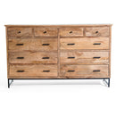 The Fox & Roe Corwin Ten-Drawer Dresser in Washed Walnut Finish