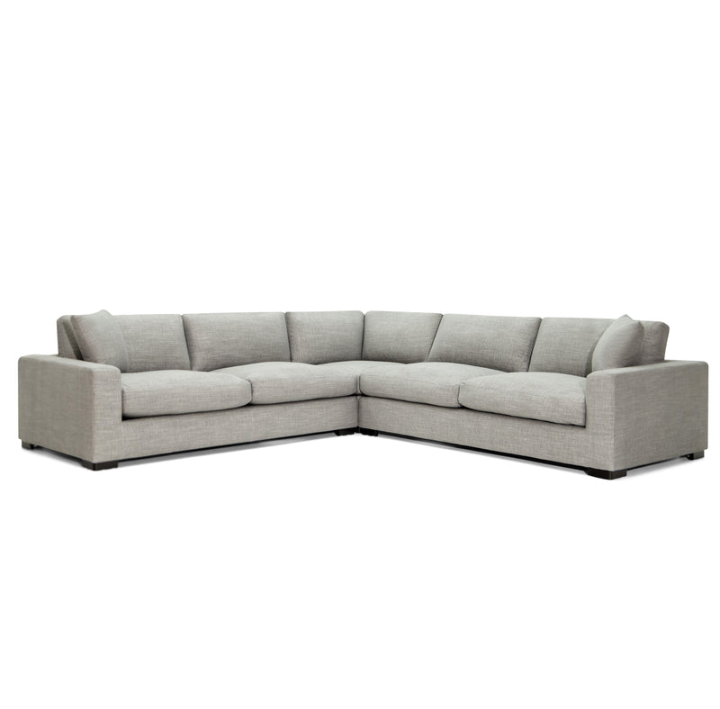 The Fox & Row Emma 3 Piece Sectional in Nomad Slate
