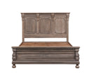 The St. James Bedroom Collection Panel Bed in Antiqued Grey Finish