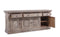The St. James Media Console in Antiqued Grey Finish