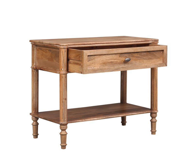 The Fox & Roe Hugo Bedroom Collection Nightstand in Washed Walnut Finish
