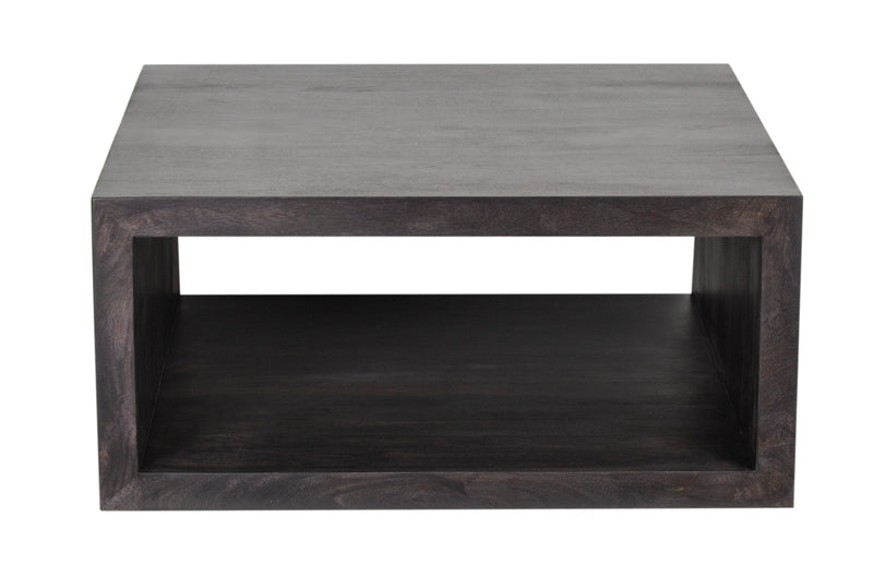 The Fox & Roe Folsom Large Square Coffee Table in Charcoal Finish