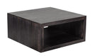 The Fox & Roe Folsom Large Square Coffee Table in Charcoal Finish