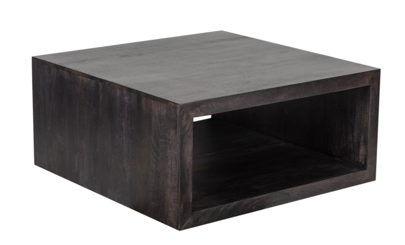 The Fox & Roe Folsom Large Square Coffee Table in Charcoal Finish