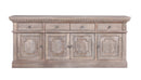 The St. James Media Console in Antiqued Grey Finish