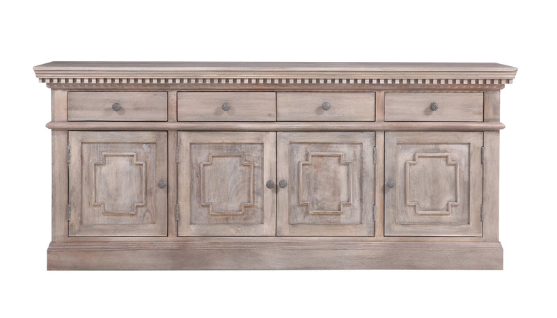 The St. James Media Console in Antiqued Grey Finish